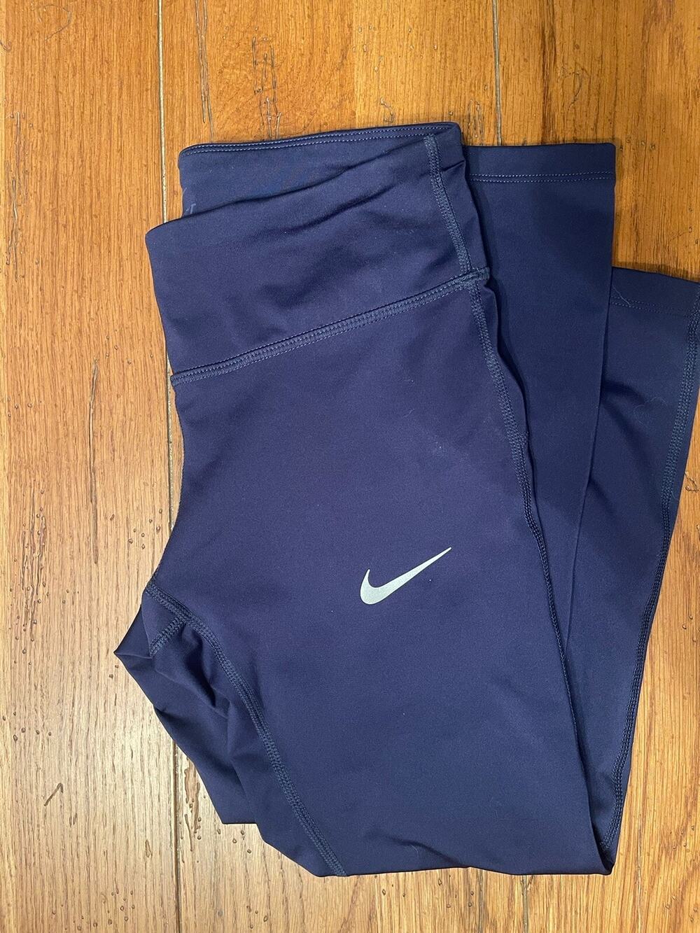 Womens Nike Size XS Dri Fit Blue Leggings ( Pre Owned)
